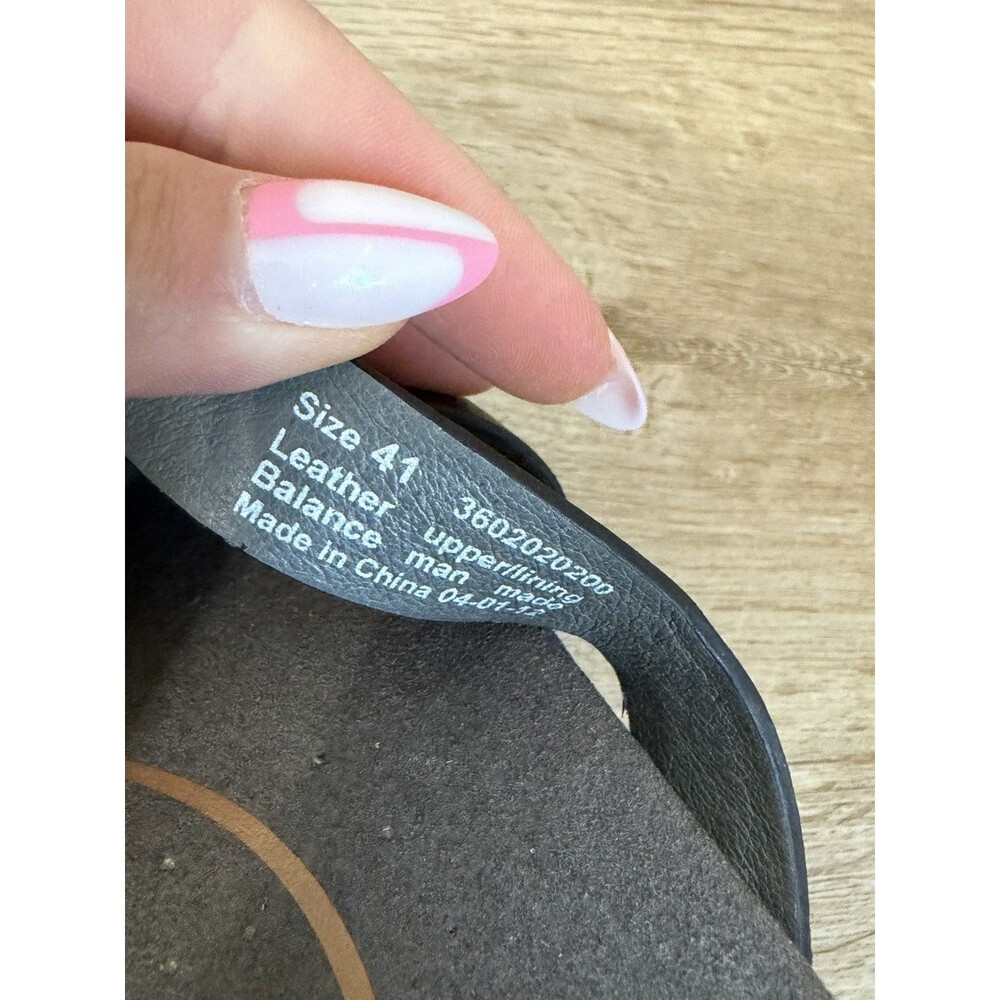 Dansko Tory Wedge Heel Sandals Strappy Woven Black Leather Women’s 41 Comfort - Picture 3 of 4
